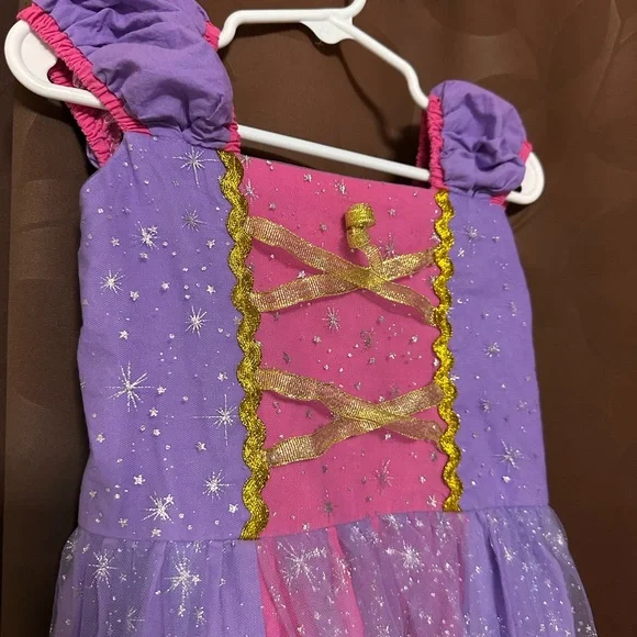 Sparkling Purple and Pink Girls Princess Costume Dress Size 5-6Y - Picture 4 of 5